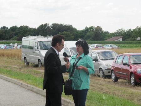 Prireditev ob vstopu Hrvaške v EU na mejnem prehodu Gibina 20